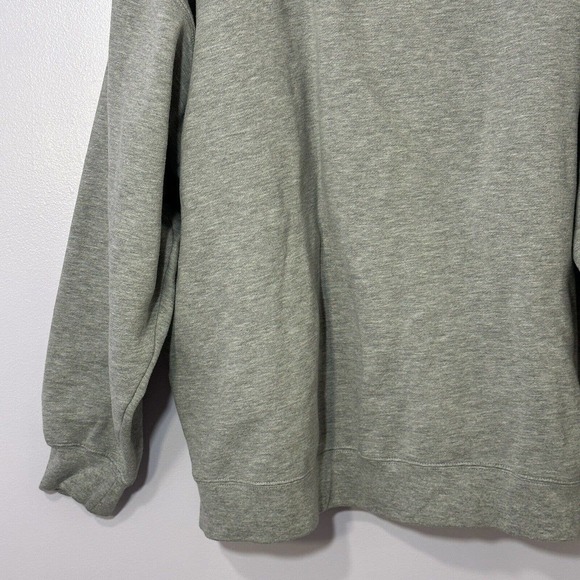 Jansport Sweatshirt Men Size XXL Gray Hooded Long Sleeve Pull-on Kangaroo Pocket - Picture 11 of 13